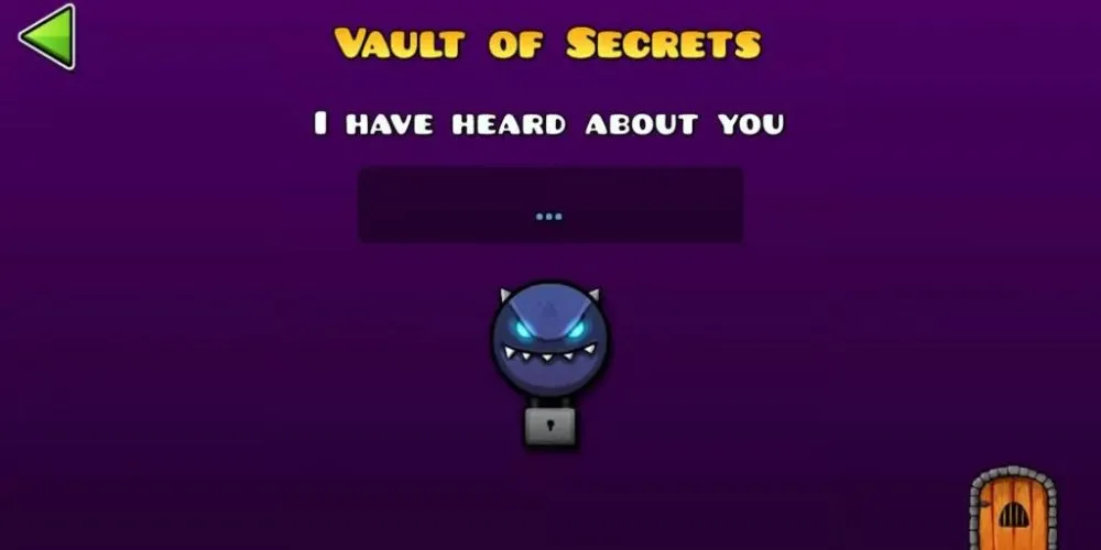 Vault of Secrets trong Geometry Dash với mã và biểu tượng